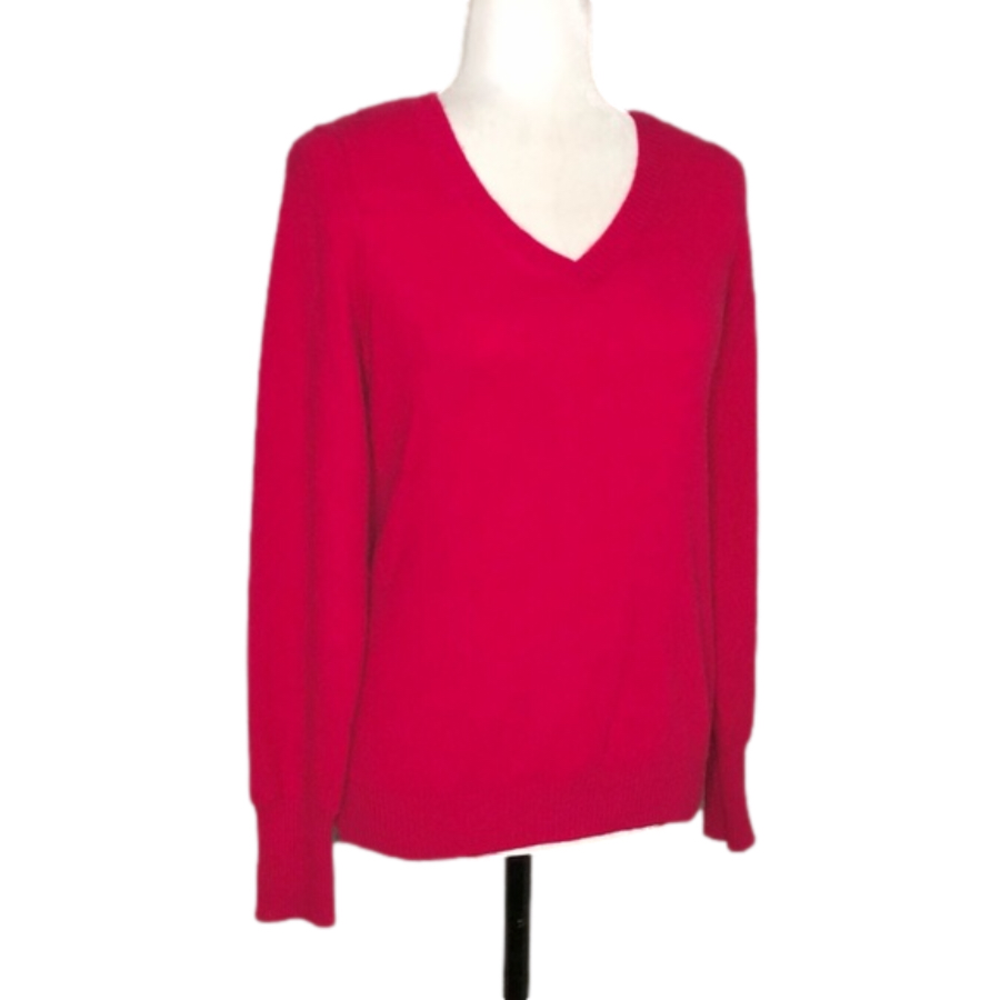 Enzo Mantovani red cashmere sweater